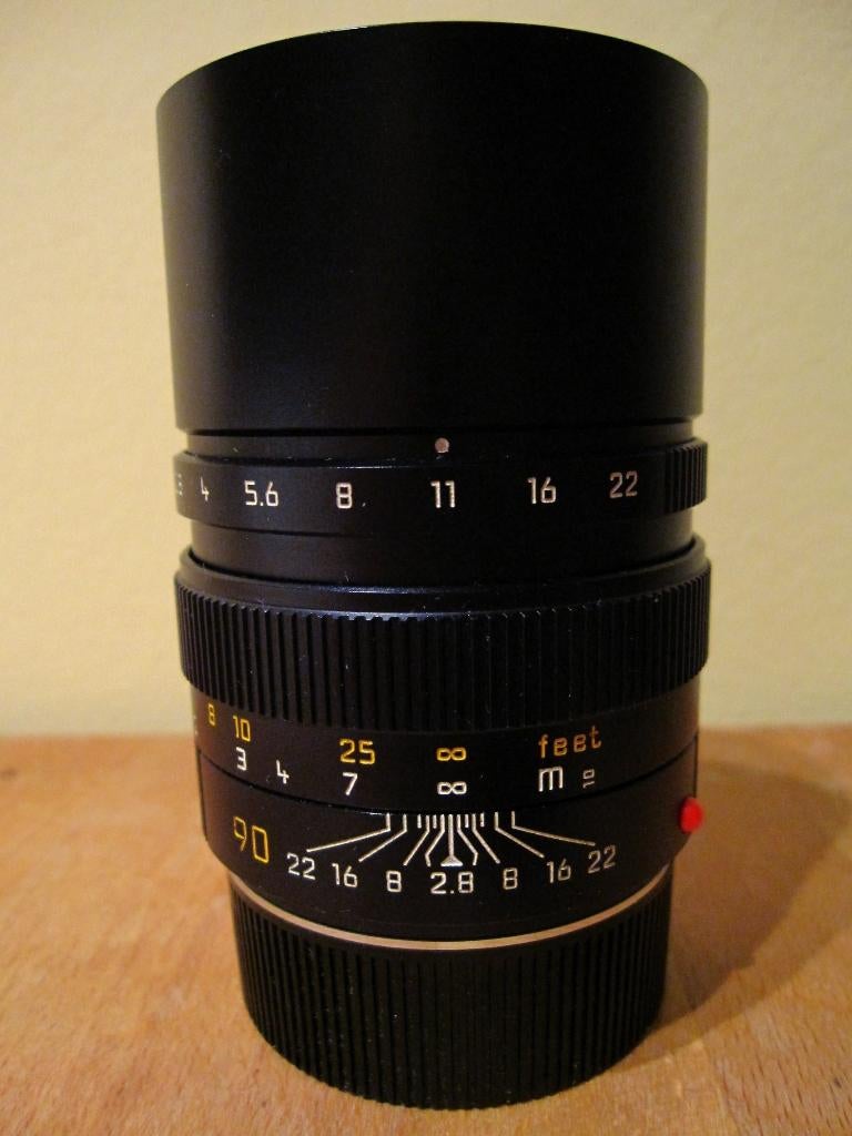 Leica Elmarit-M 90mm f/2.8 objectief, Ophalen, Zo goed als nieuw, Telelens