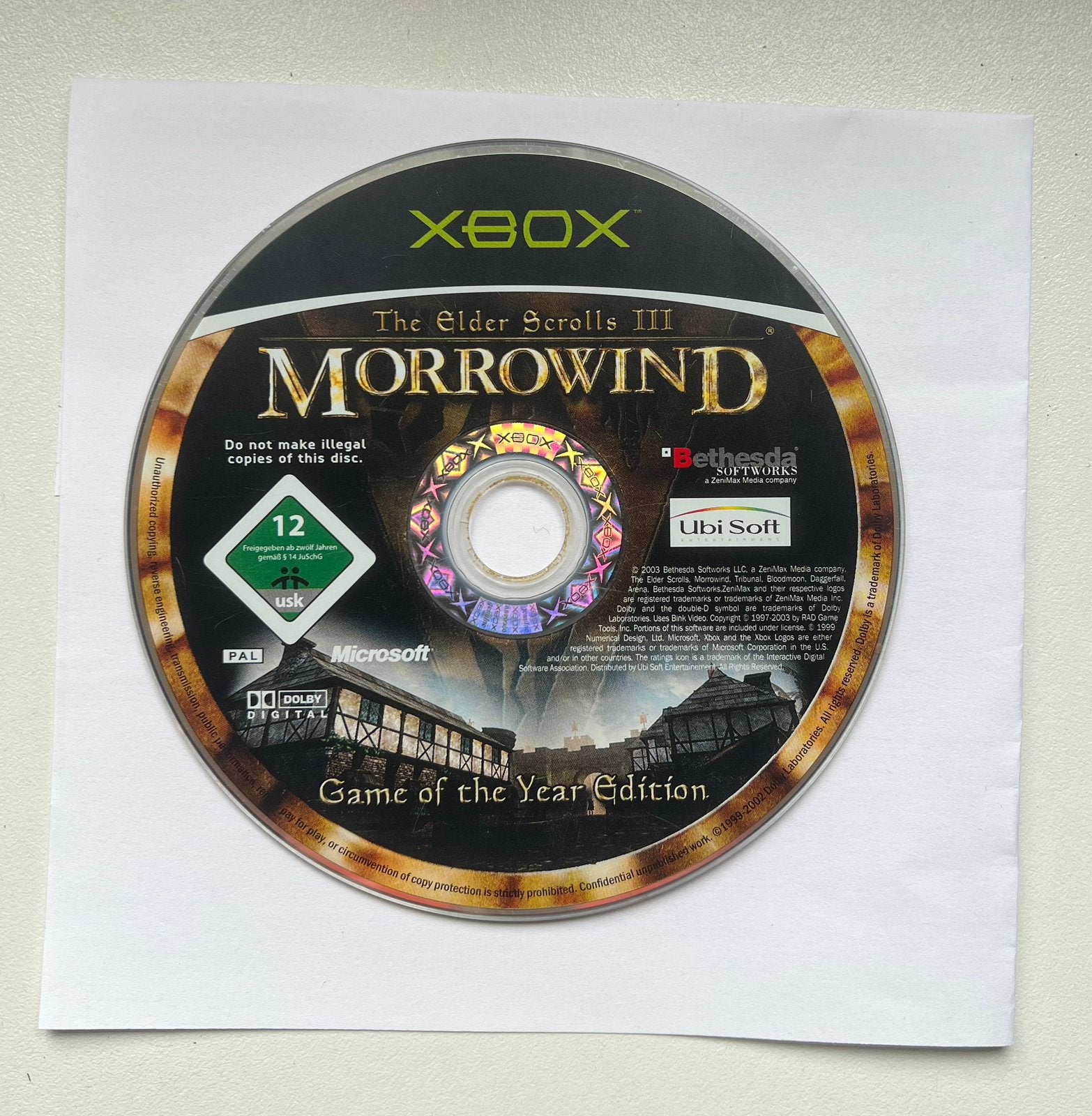 The Elder Scrolls lll Morrowind Game of the Year Edition, Gebruikt, Verzenden, 1 speler, Role Playing Game (Rpg)