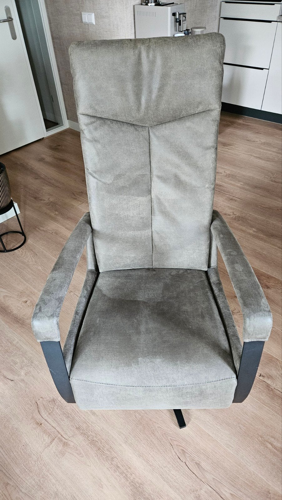 Relaxfauteuil verstelbaar met accu, Huis en Inrichting, Fauteuils, Ophalen, Zo goed als nieuw, 75 tot 100 cm, Stof