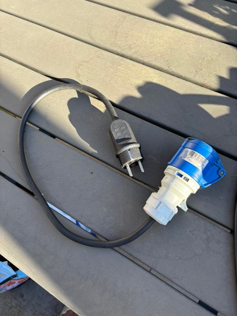 Camping of Boot stekker CEE naar 230 volt, Ophalen, Gebruikt