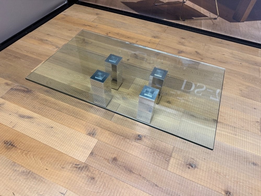 Beek Abel Salontafel Glas 140, Gebruikt, 50 tot 100 cm, 100 tot 150 cm, Ophalen of Verzenden