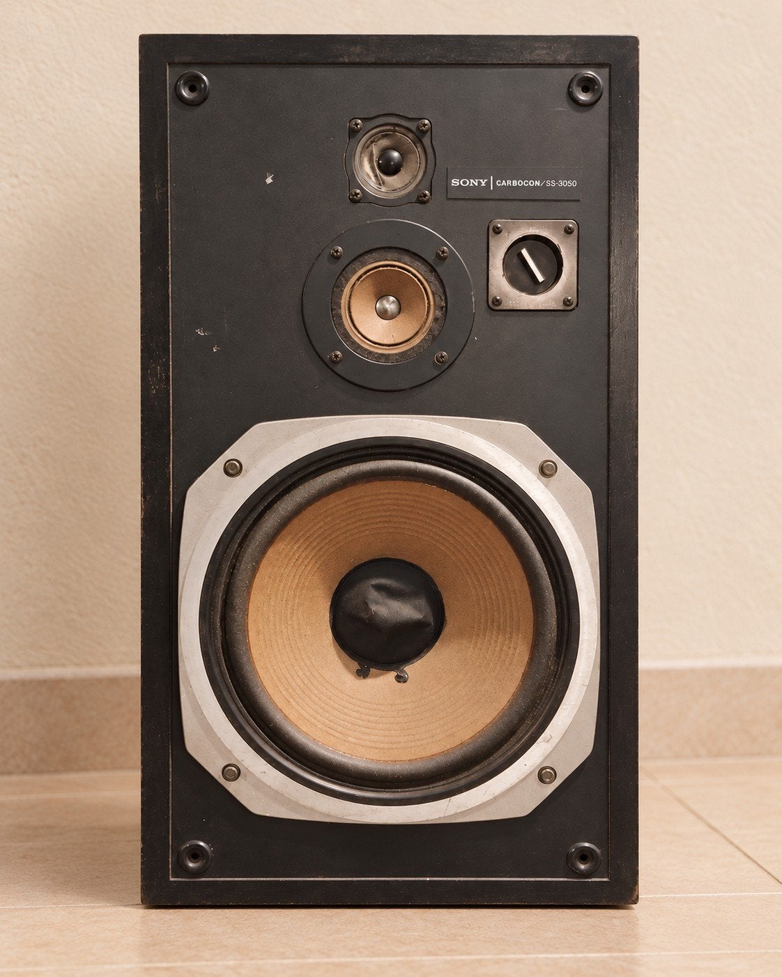 Sony Carbocon/SS-3050 Vintage Boekenplank Luidspreker, Audio, Tv en Foto, Ophalen of Verzenden, Gebruikt, Boekenplank luidspreker