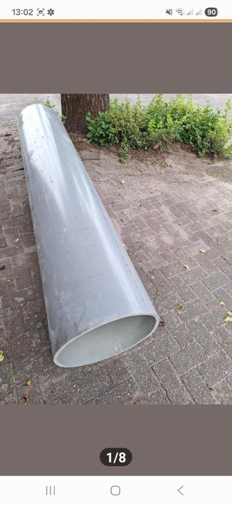 TE KOOP DIVERSE PVC BUIZEN 500,400,315,250 EN 200 MM, Ophalen, Pvc, Minder dan 2 meter, 80 mm of meer