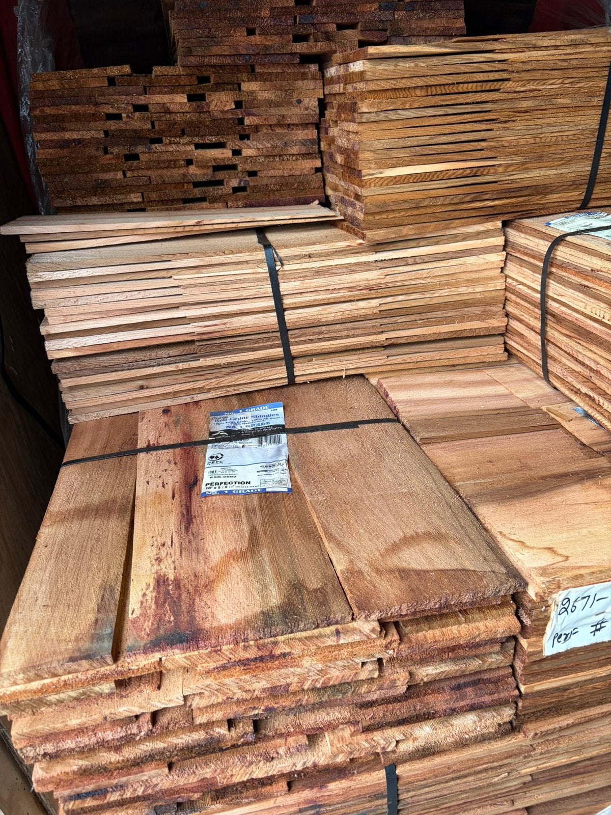Western Red Ceder shingles per bundel, Overige kleuren, Overige typen, Nieuw, Ophalen of Verzenden