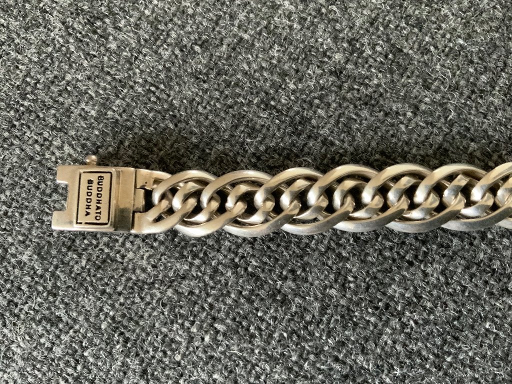 Buddha to Buddha armband Nathalie, Ophalen of Verzenden, Zo goed als nieuw, Zilver, Zilver