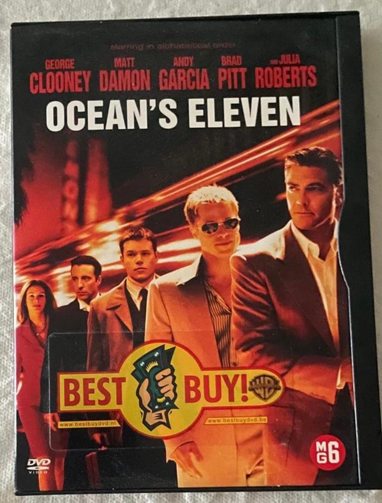 Dvd Ocean's Eleven, Cd's en Dvd's, Dvd's | Actie, Zo goed als nieuw, Alle leeftijden, Ophalen of Verzenden