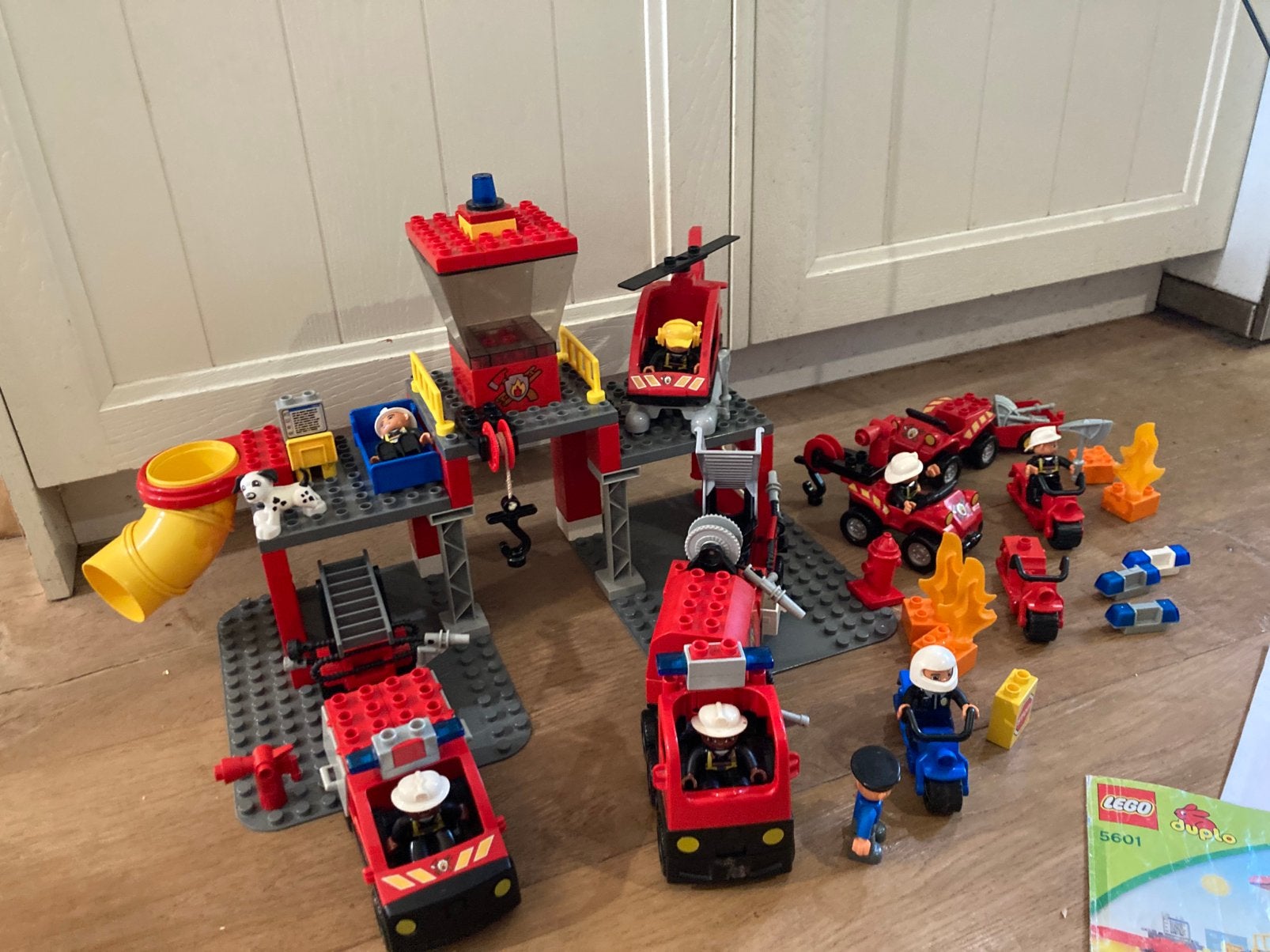 Duplo brandweer 5601 en 4977 en meer, Gebruikt, Overige thema's, Ophalen of Verzenden, Inclusief accessoires