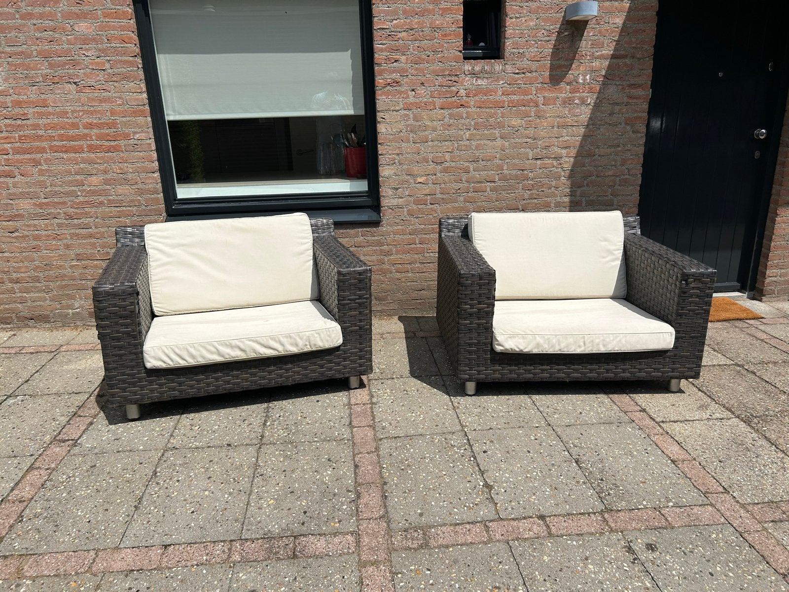 2x Applebee loveseats, Gebruikt, Wicker, Stoel, Tuinset
