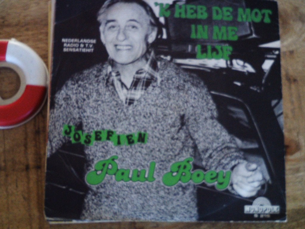 paul boey - 'k heb de mot in me lijf 16jul, 7 inch, Ophalen of Verzenden, Zo goed als nieuw, Fotohoes