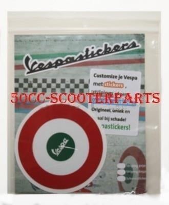 Sticker Vespa Tricolore Rond Target Lx S Lxv 41745, Ophalen of Verzenden