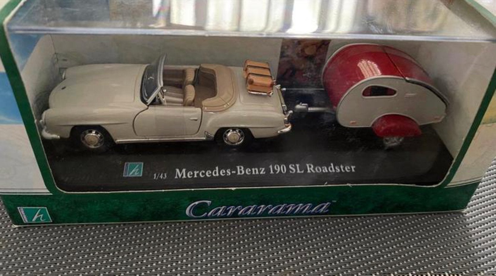 Cararama mercedes 190 sl met kampeerwagen, Ophalen, Nieuw, Auto, Overige merken