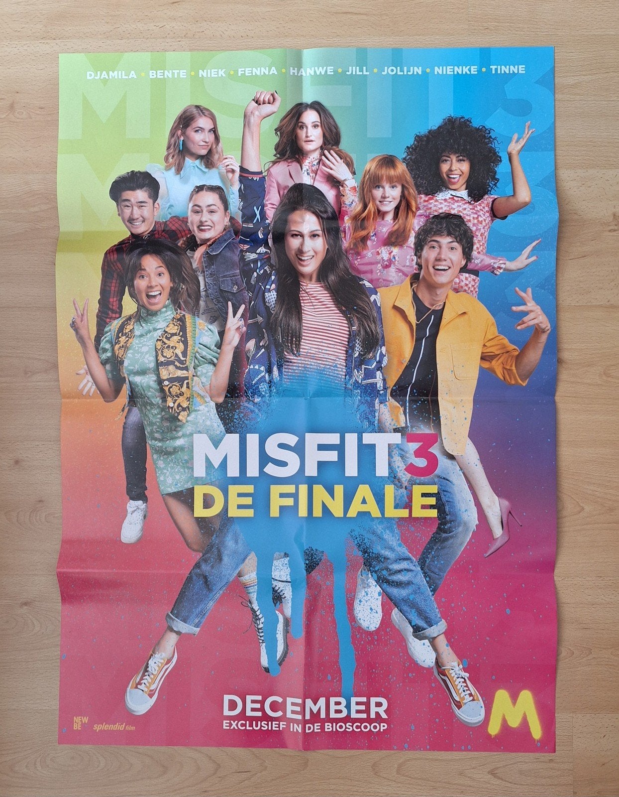 NIEUW! Grote poster 'Misfit 3 De Finale', Rechthoekig Staand, Deurposter of groter, Nieuw, Ophalen of Verzenden