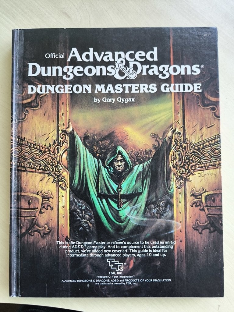 Vintage AD&D Dungeon Masters Guide – 11e druk 1988, Ophalen of Verzenden, Gelezen, Gary Gygax