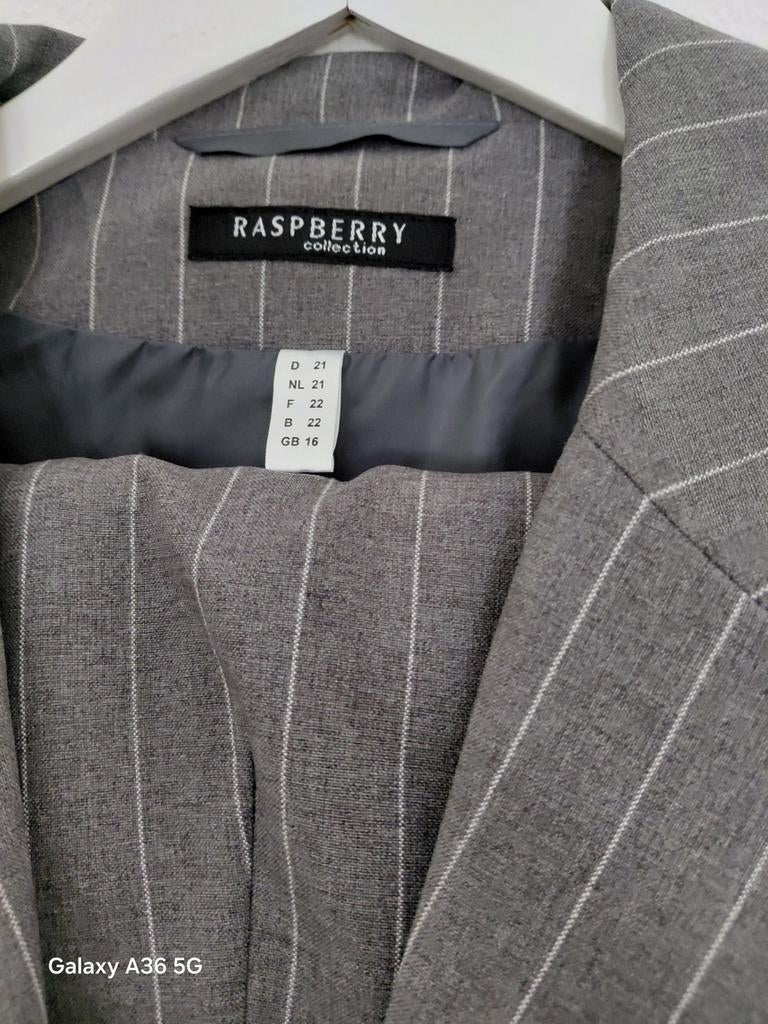 Raspberry Collection Gestreepte Broek - Maat 40, Zo goed als nieuw, Ophalen, Maat 38/40 (M), Grijs