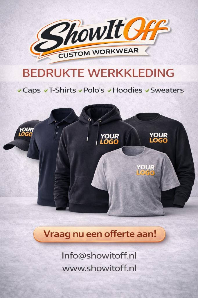 Werkkleding Bedrukken | T-shirts, Hoodies, Polo’s met Logo, Hobby en Vrije tijd, Kledingapplicaties en Hotfix, Ophalen of Verzenden