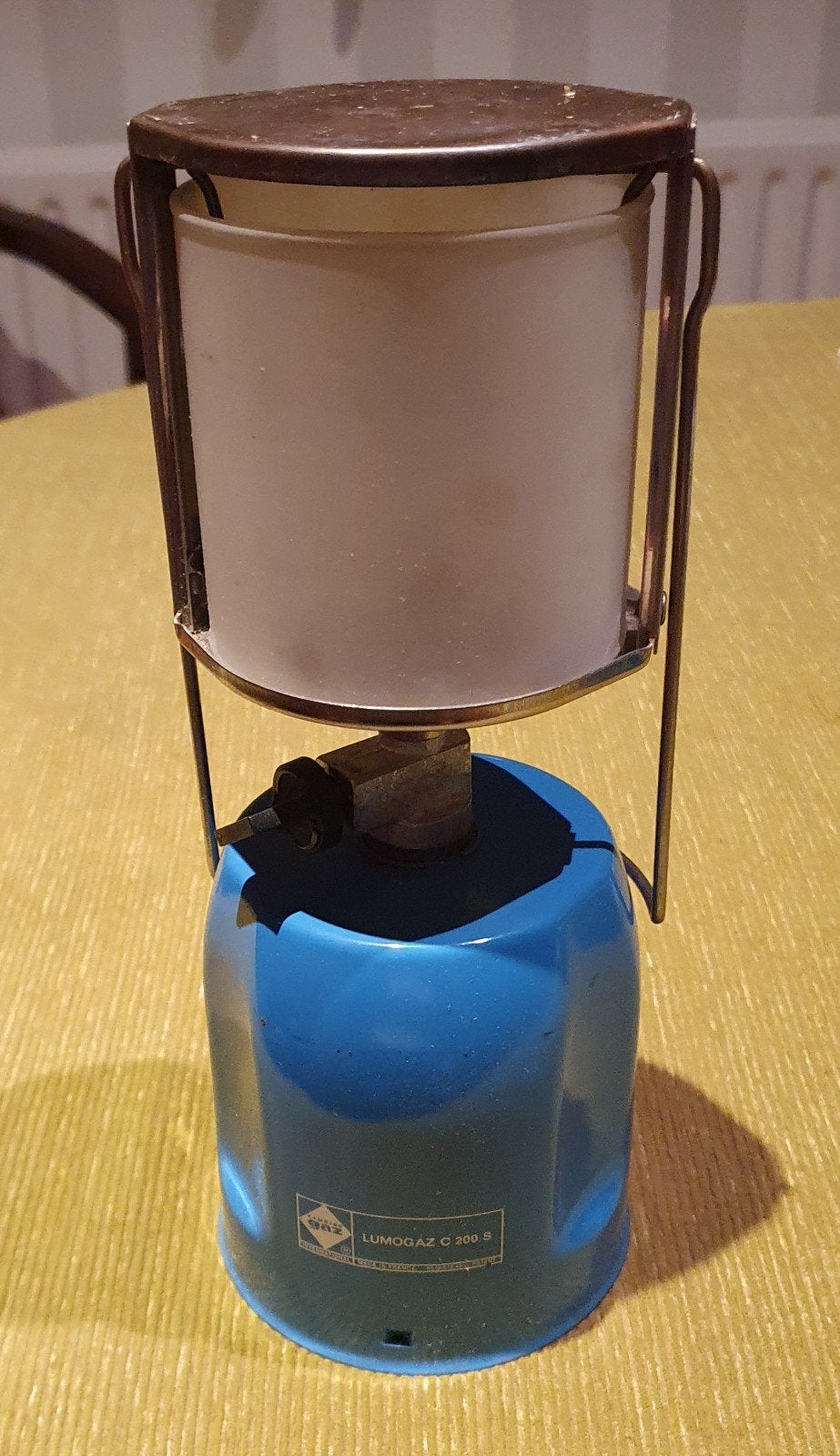 Campingaz Lumogaz C 200 S Gaslamp met Gloeikousjes, Ophalen of Verzenden, Gebruikt