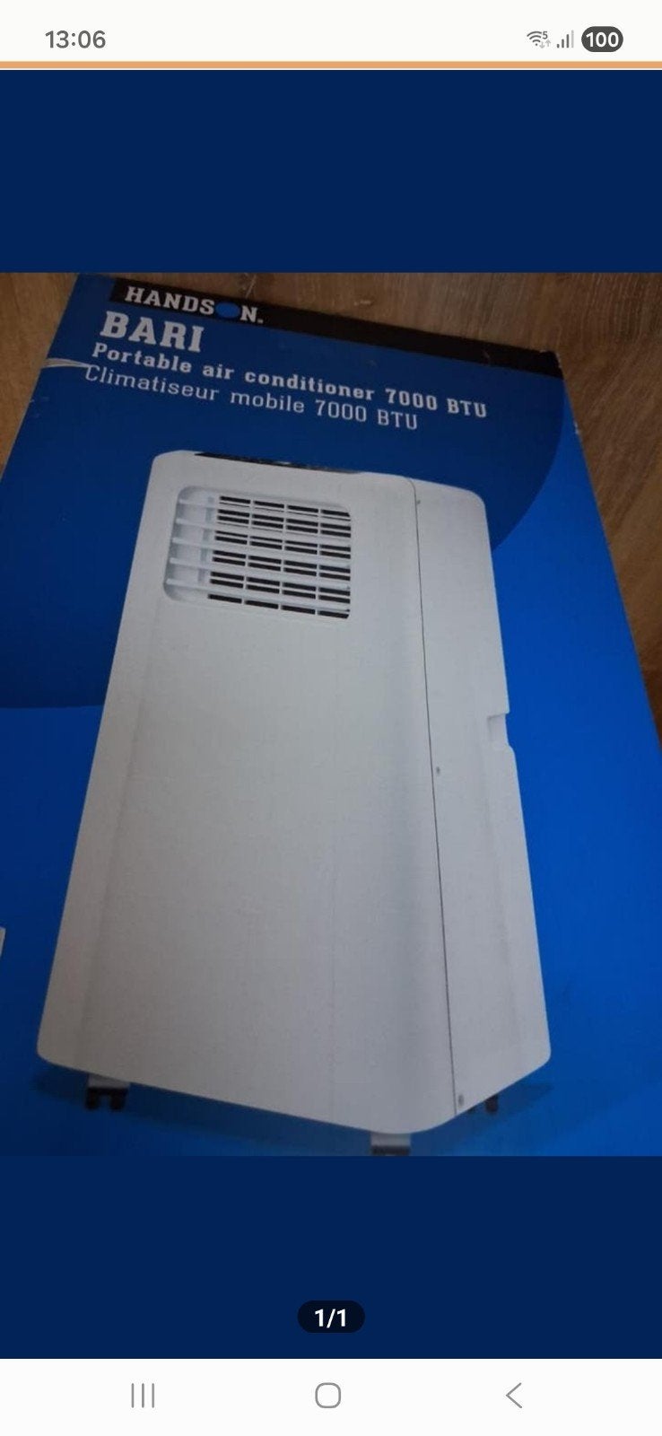 Mobiele airco met slang.... zie beschrijving..., Witgoed en Apparatuur, Airco's, Ophalen, Mobiele airco, Minder dan 60 m³, 3 snelheden of meer