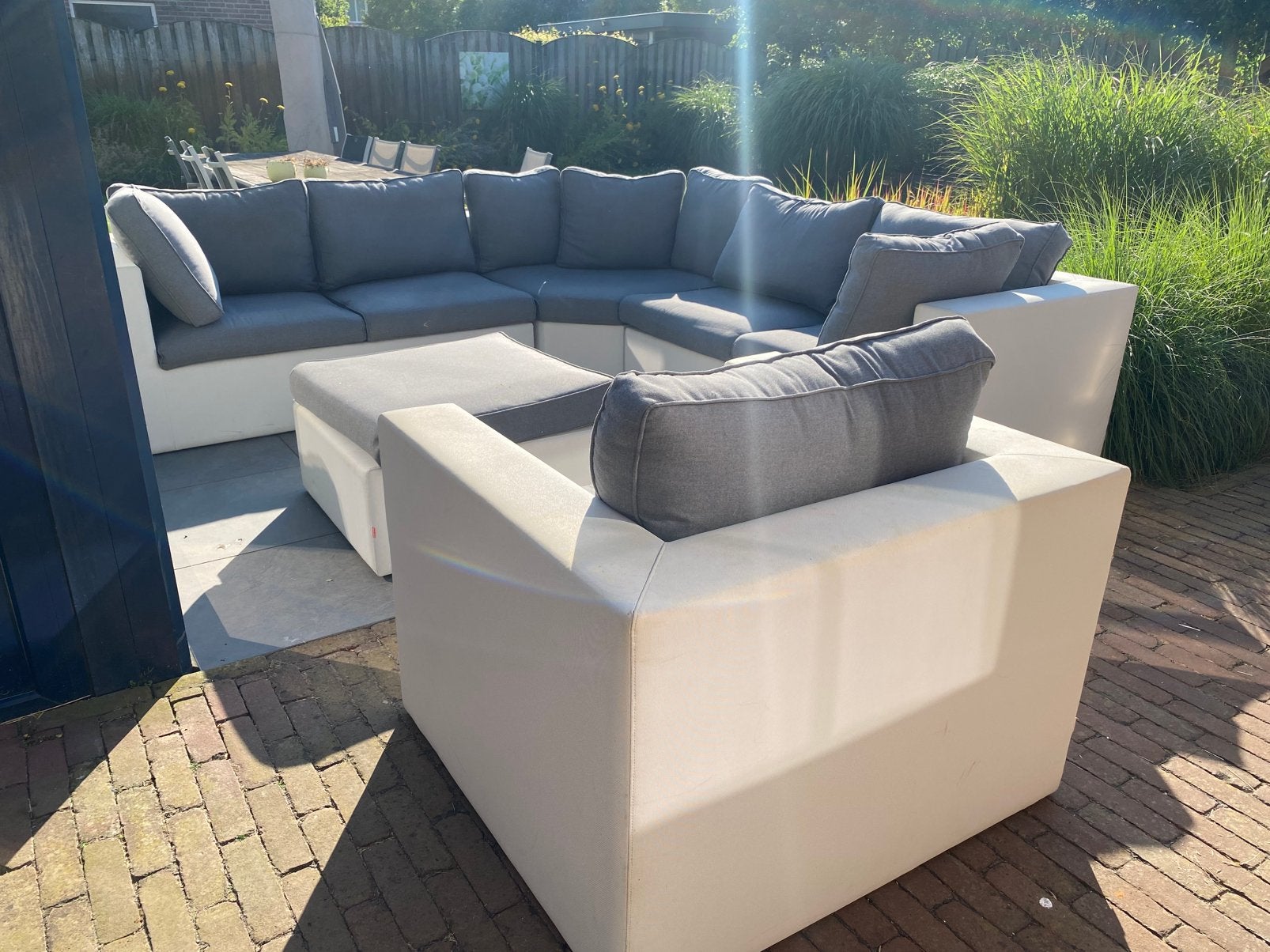 Mooie nette loungeset, Tuin en Terras, Tuinsets en Loungesets, Ophalen, Zo goed als nieuw, Kunststof