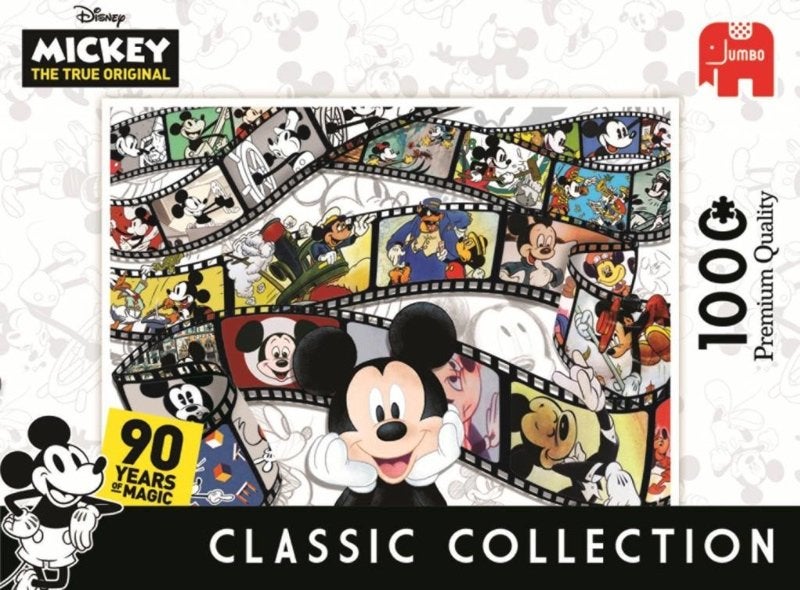 Jumbo Disney Classic Collection - Mickey 90 Jaar - 1000 st., Hobby en Vrije tijd, Denksport en Puzzels, Ophalen of Verzenden, 500 t/m 1500 stukjes
