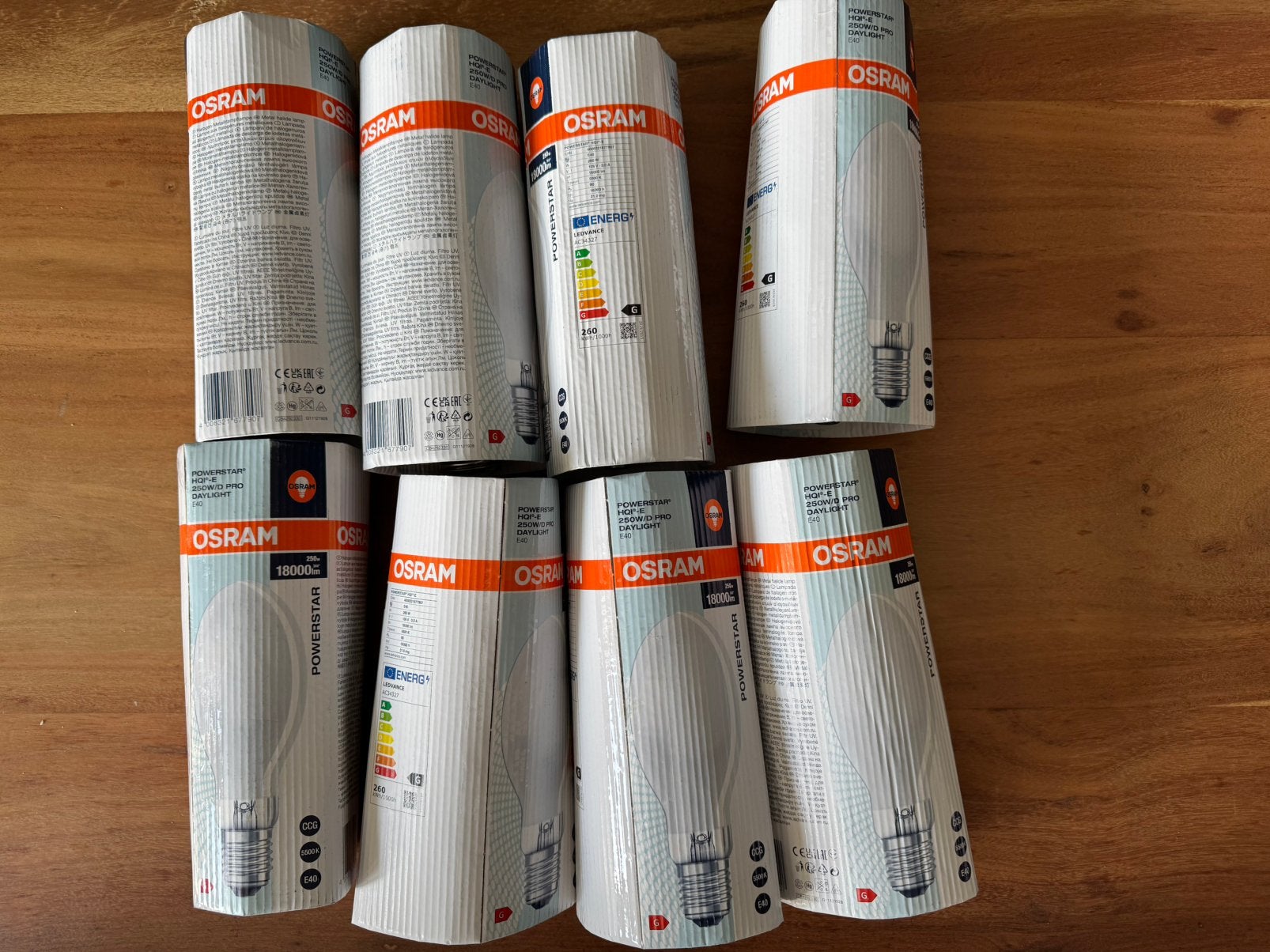Osram Powerstar E40 HQI-e 260W/ D PRO daylight 8 stuks, Ophalen, Osram, 60 watt of meer, Nieuw