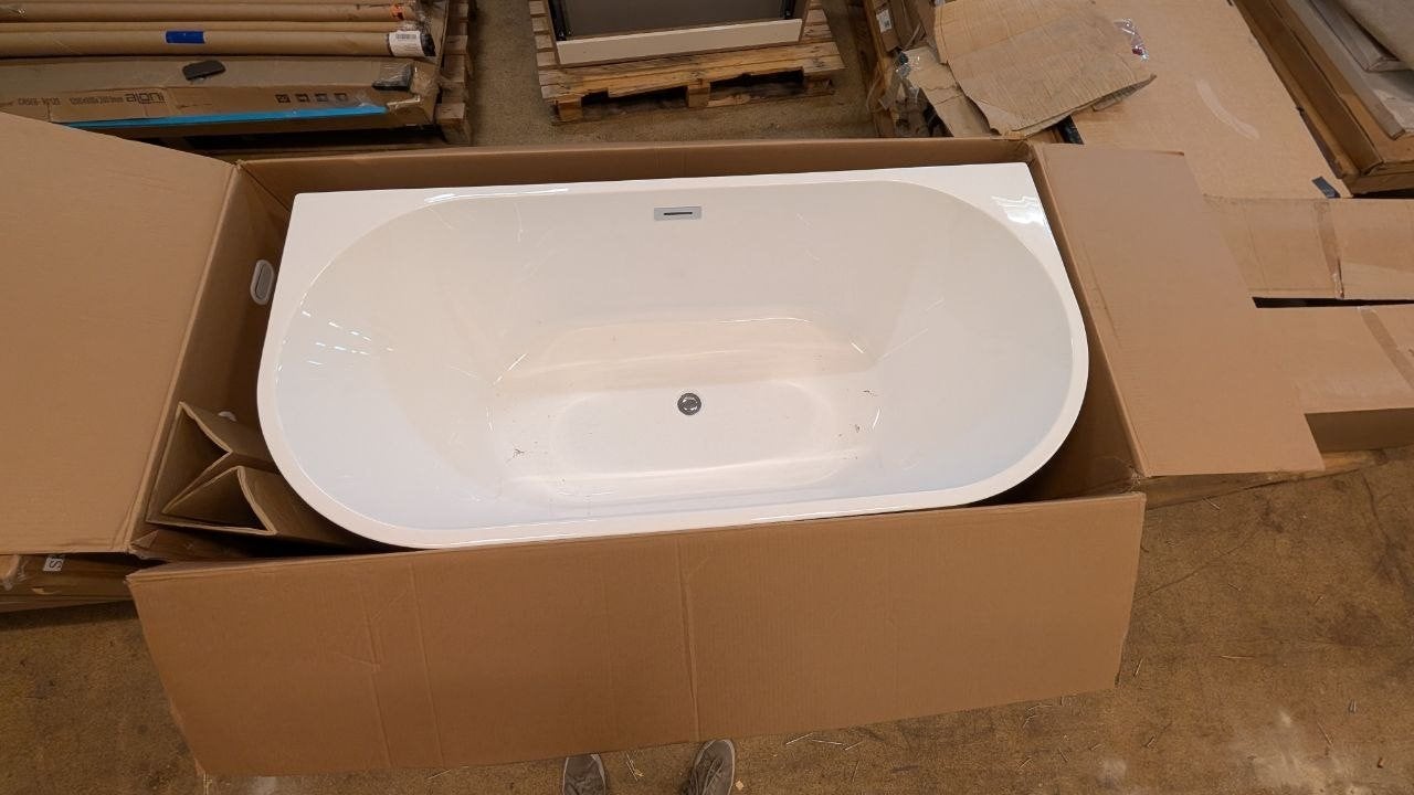 Aloni Vrijstaand Hoekbad 170x75 Links - Nieuw in doos, Ophalen, Nieuw