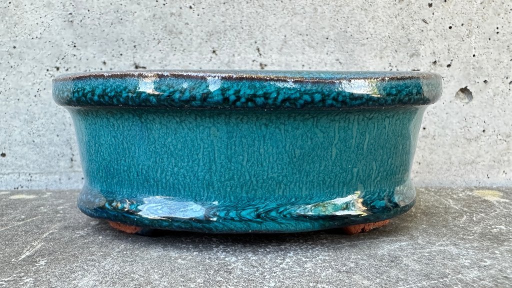 China | Bonsai schaal pot 11,5x9x4,5cm (5*), Rond, Ophalen of Verzenden, Zo goed als nieuw, Aardewerk