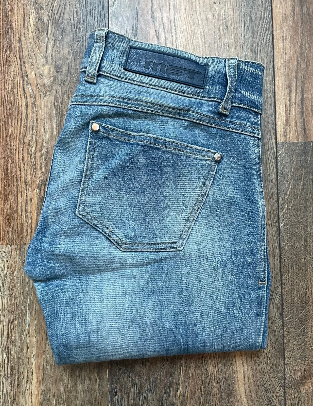 MET jeans - spijkerbroek dames in maat 27, Ophalen of Verzenden, Zo goed als nieuw, Blauw, W27 (confectie 34) of kleiner
