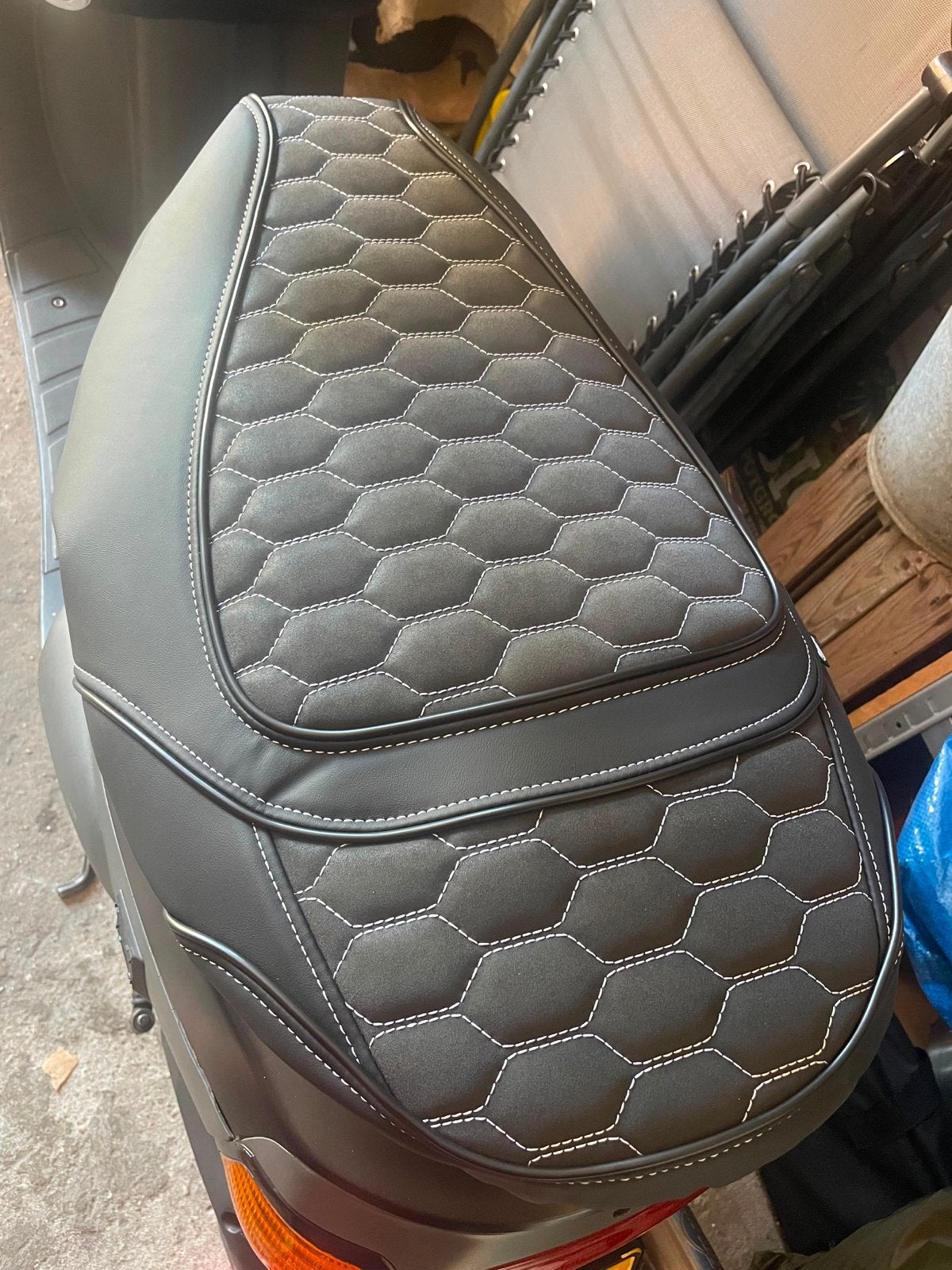Duo RS Zadelhoes Piaggio Zip  Alcantara, Fietsen en Brommers, Brommeronderdelen | Scooters, Ophalen of Verzenden, Nieuw, Zadel