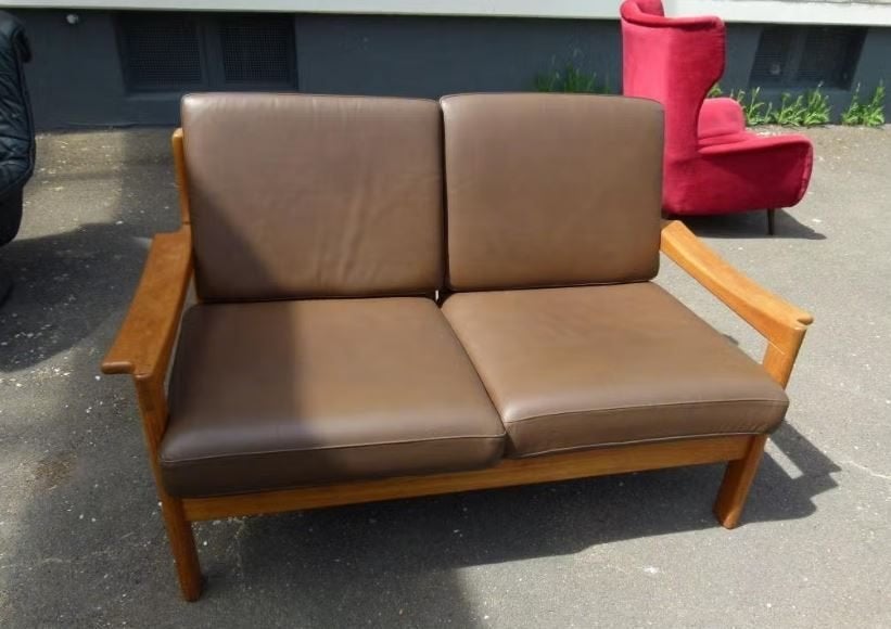 vintage teak Denmark sofa couch 60er, Ophalen, Huis en Inrichting