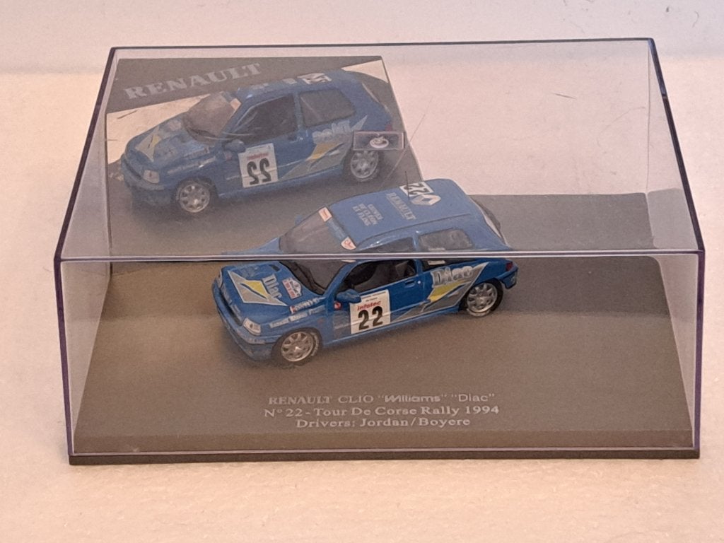 Renault Clio  Rally Tour de Corse 1994 Jordan 1/43 UH, Hobby en Vrije tijd, Ophalen of Verzenden, Gebruikt, Auto, Universal Hobbies