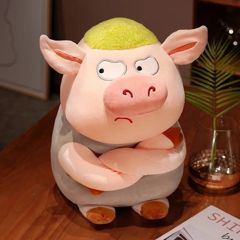 Grote knuffel Arrogant varken (35cm), Ophalen of Verzenden, Nieuw, Overige typen