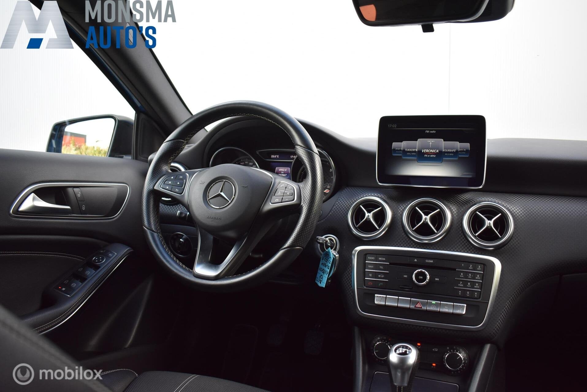 Mercedes A-klasse 180 d Ambition LED Sportstoelen Navi Cruis, Voorwielaandrijving, Gebruikt, 4 cilinders, Blauw