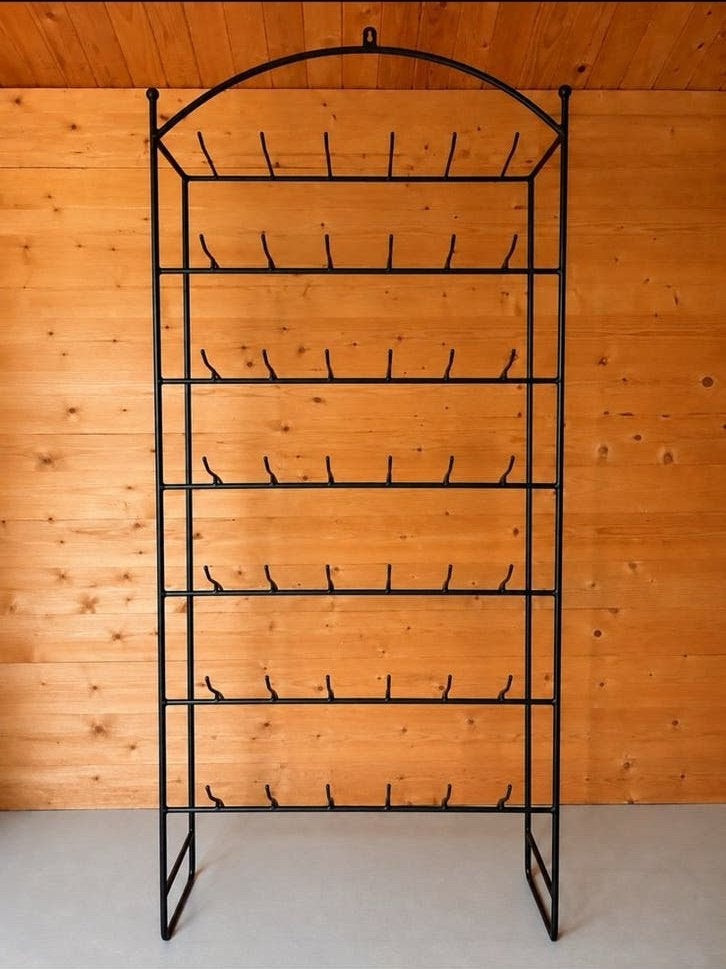 Groot 190 cm Zwart metalen display / presentatie rek, Ophalen, Gebruikt