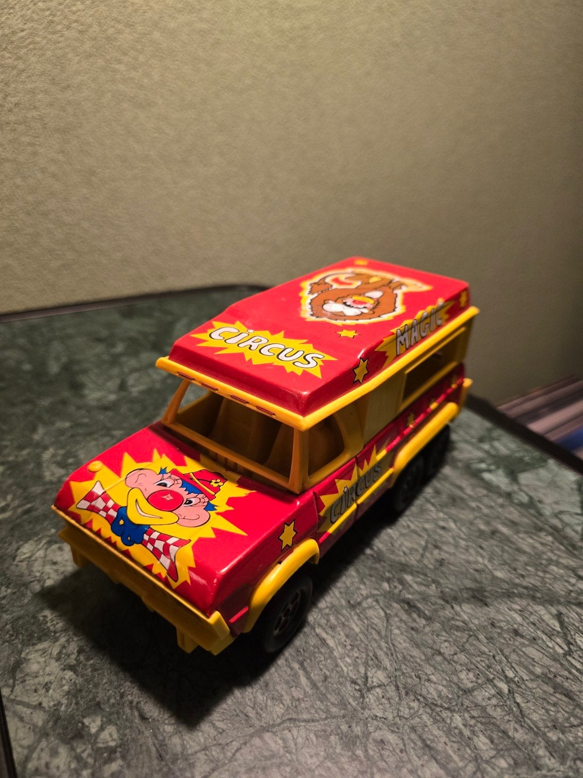 Vintage Joustra Magic Circus Blikken Speelgoedbus, Ophalen of Verzenden