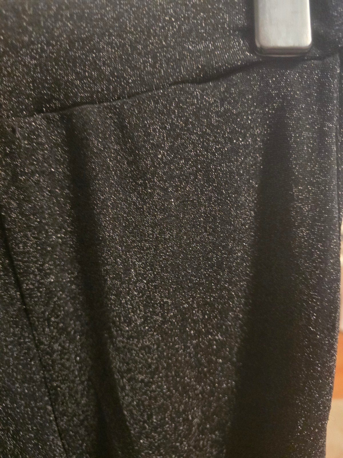 Zwarte glitter flared broek, Maat 38/40 (M), Zwart, Ophalen of Verzenden, Lang