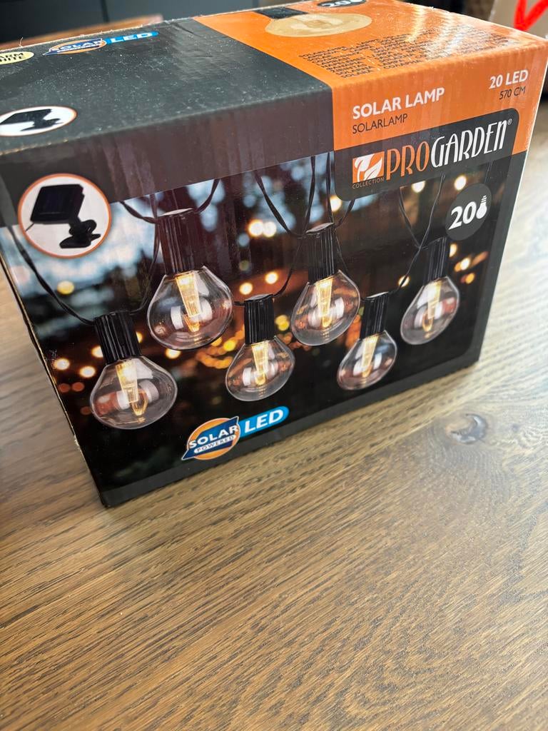 ProGarden Solar LED Lichtslinger 20 LED per slinger, 3 stuks, Tuin en Terras, Ophalen, Zonne-energie, Kunststof, Minder dan 50 watt