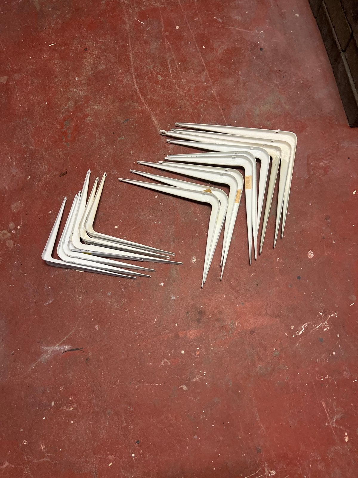Partij witte plankdragers - 17stuks, Ophalen of Verzenden, Gebruikt, Minder dan 50 mm, Overige typen