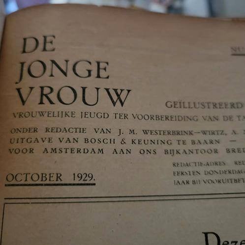 2 x jaargang de jonge Vrouw, Boeken, Ophalen of Verzenden, Gelezen, Damesbladen
