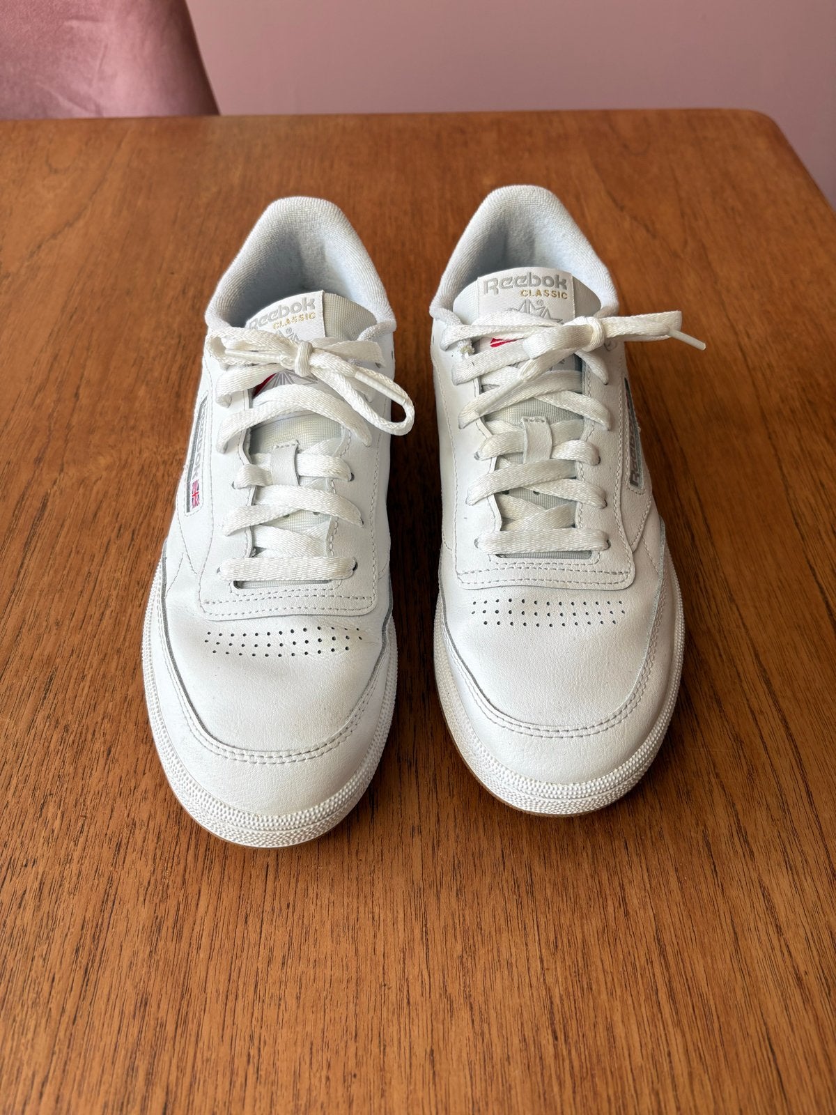 Reebok Classic Club C 85 sneakers 40,5, Ophalen of Verzenden, Zo goed als nieuw, Wit, Sneakers of Gympen