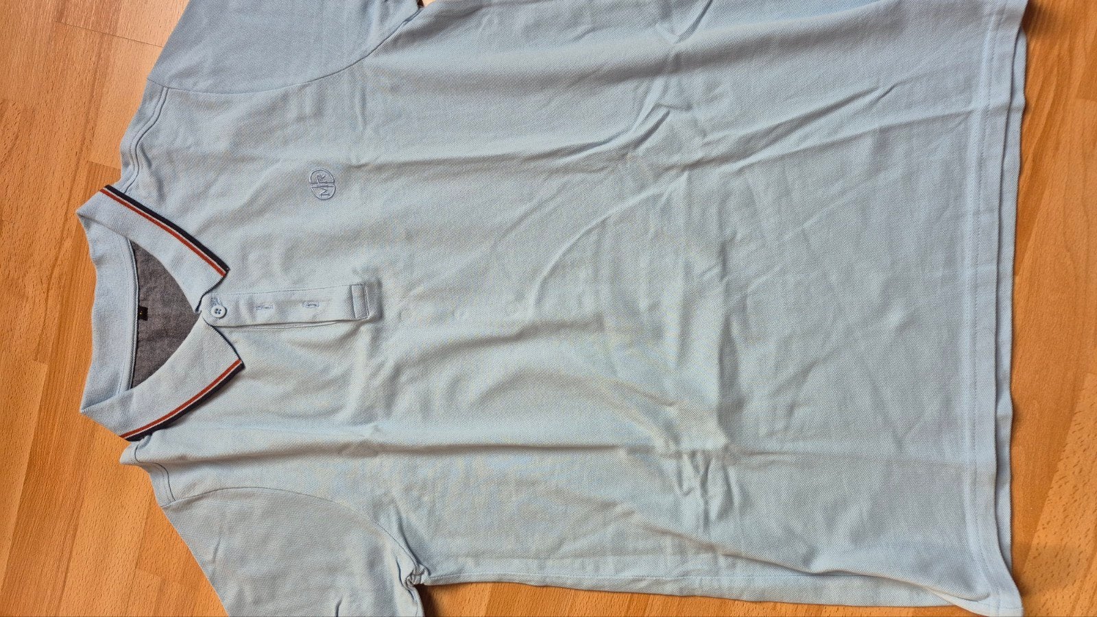 Lichtblauw poloshirt met korte mouwen, maat L, Maat 52/54 (L), Mario Russo, Blauw, Ophalen of Verzenden