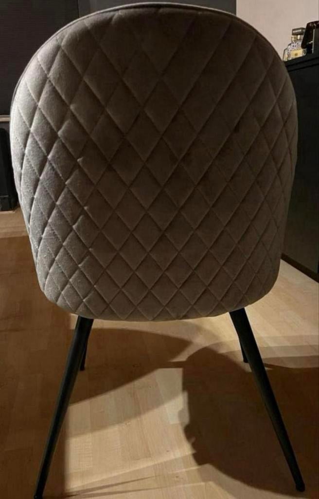 6 Grijze stoelen - Zo goed als nieuw, Ophalen of Verzenden, Zo goed als nieuw, Vijf, Zes of meer stoelen, Stof