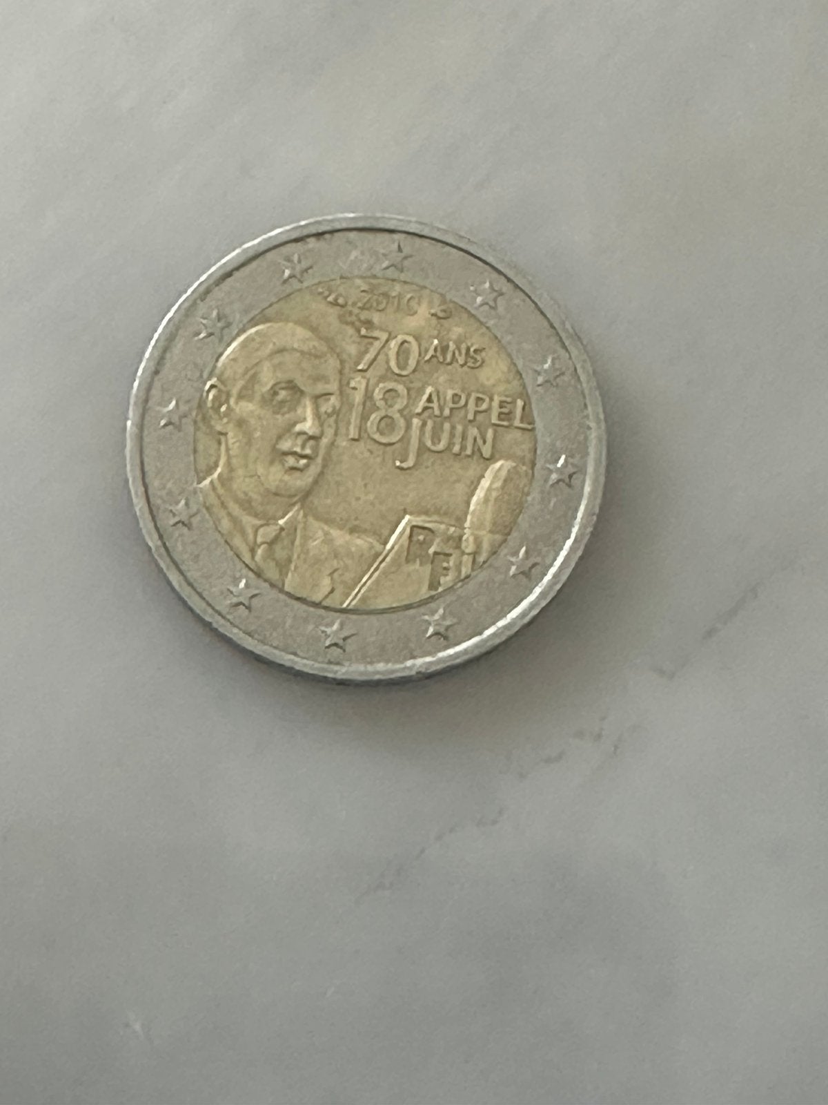 Zeldzaam 2 euro munt (18 Appel Juin) 2010, Postzegels en Munten, Munten | Europa | Euromunten, Ophalen, België, 2 euro