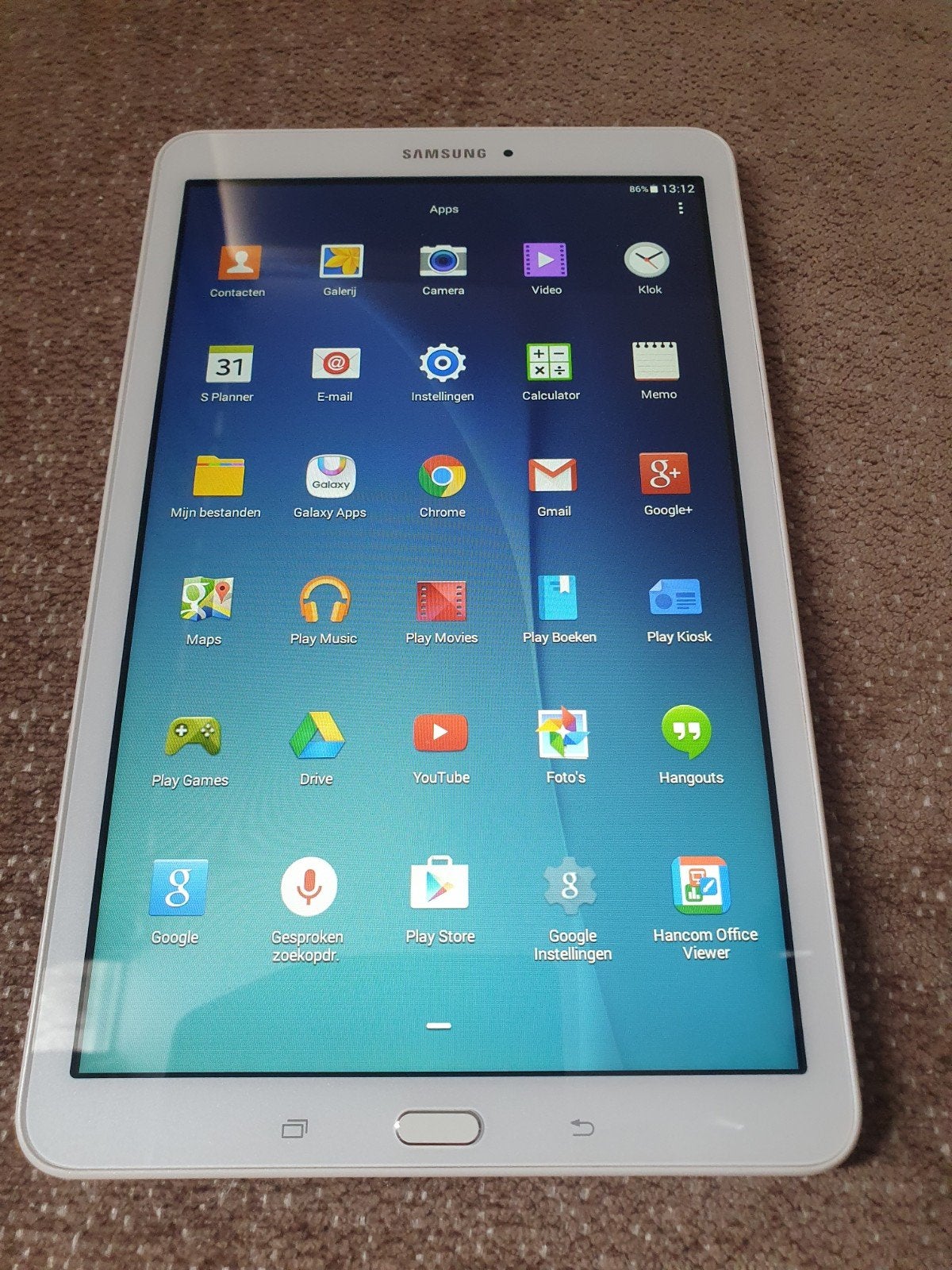 zgan Samsung galaxy tab E, Computers en Software, Ophalen, Zo goed als nieuw, 10 inch, 32 GB