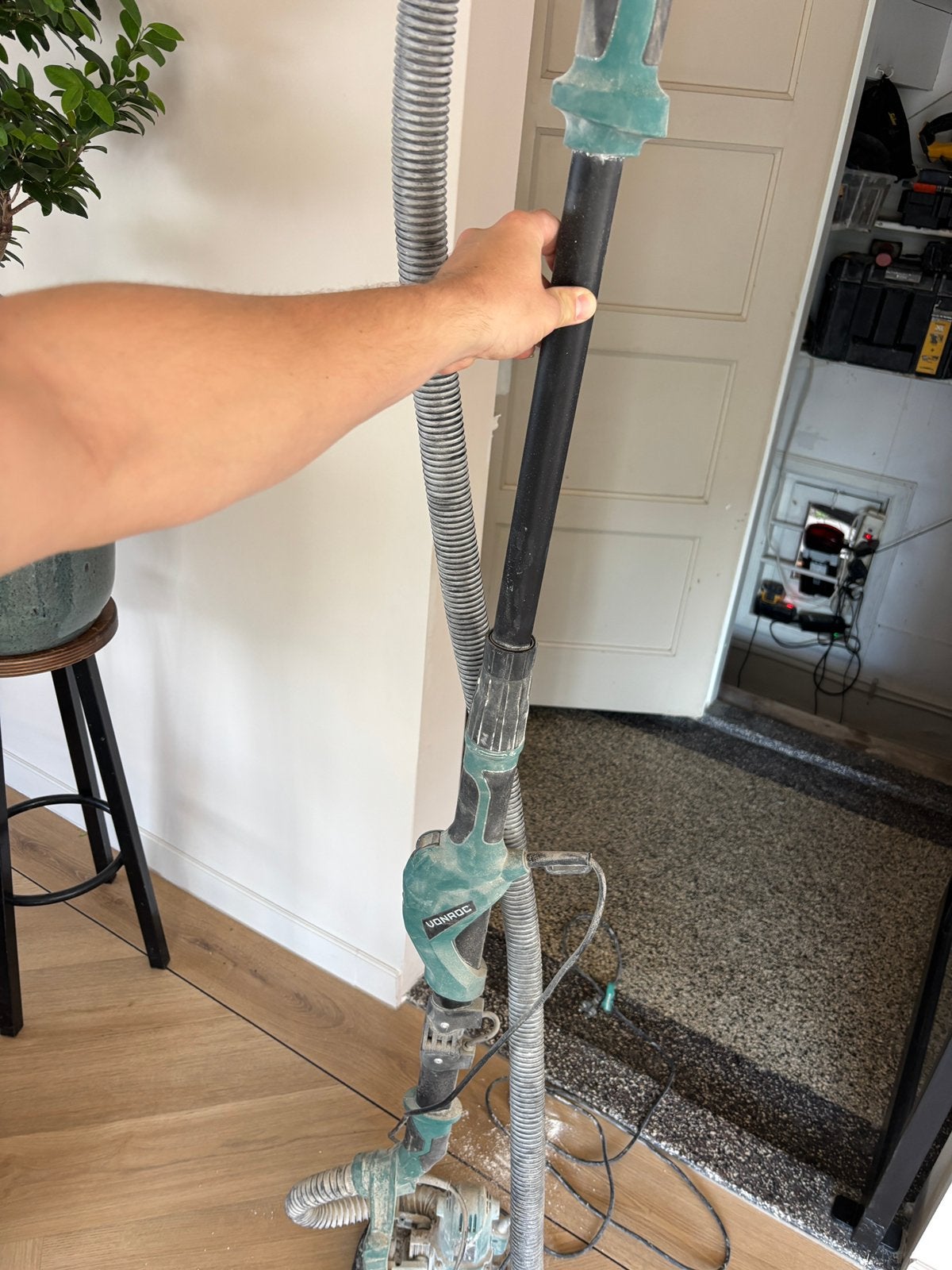 Wandschuurmachine gipsschuurmachine, Ophalen of Verzenden, Zo goed als nieuw, Wasrek