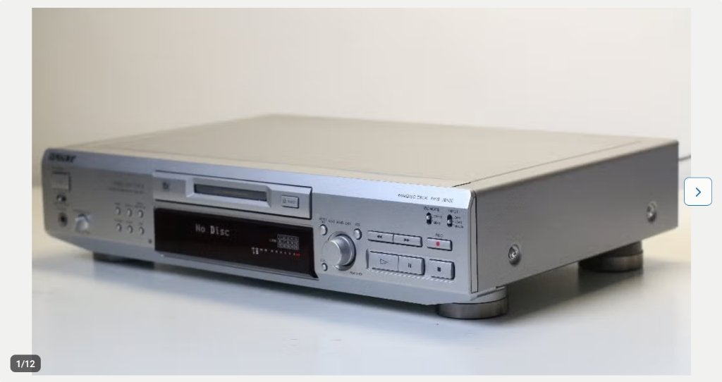 Sony Minidisc MDS-JE530 met Afstandsbediening., Ophalen, Minidisc-speler