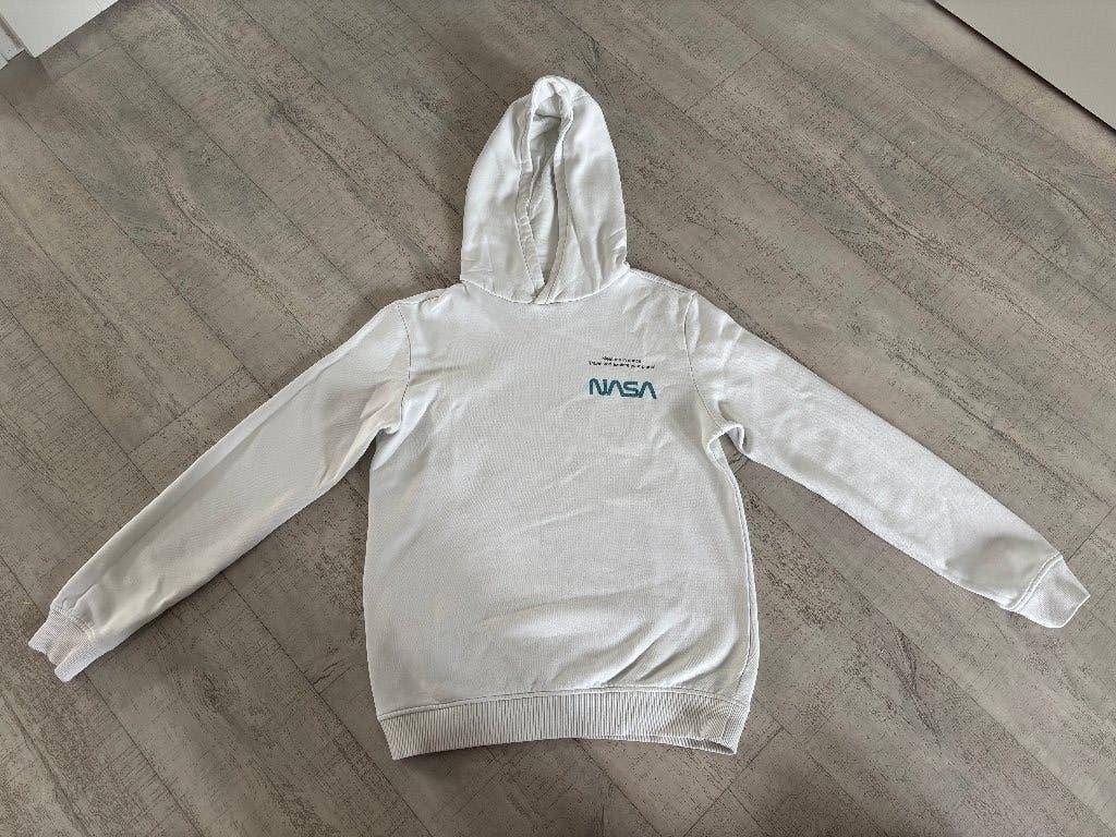 Prachtige stoere sweater / trui gebroken wit NASA mt 170 176, Trui of Vest, NASA, Ophalen of Verzenden, Zo goed als nieuw