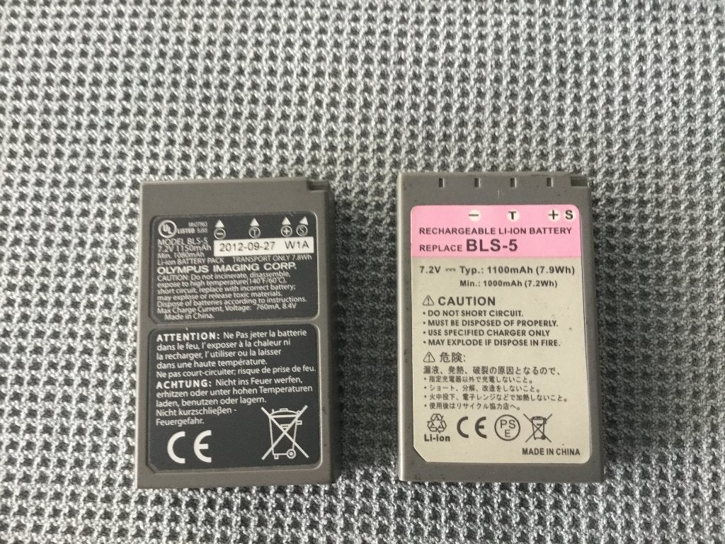 Batterijen Olympus, Audio, Tv en Foto, Fotografie | Accu's en Batterijen, Gebruikt, Batterij, Overige merken, Olympus