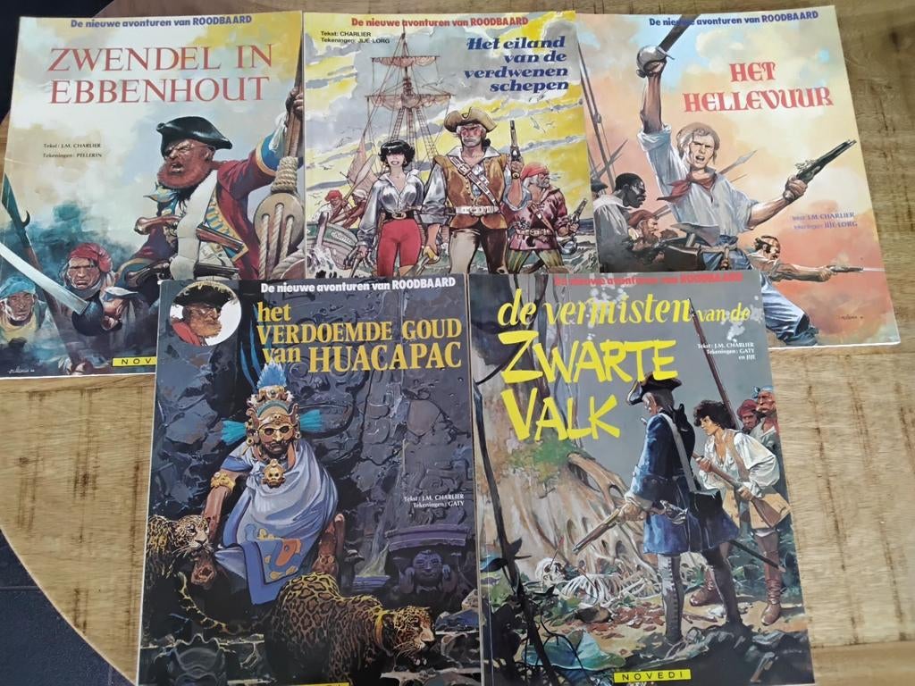 De jonge jaren van Roodbaard, 5 delen., Boeken, Stripboeken, Meerdere stripboeken, Ophalen of Verzenden, Gelezen