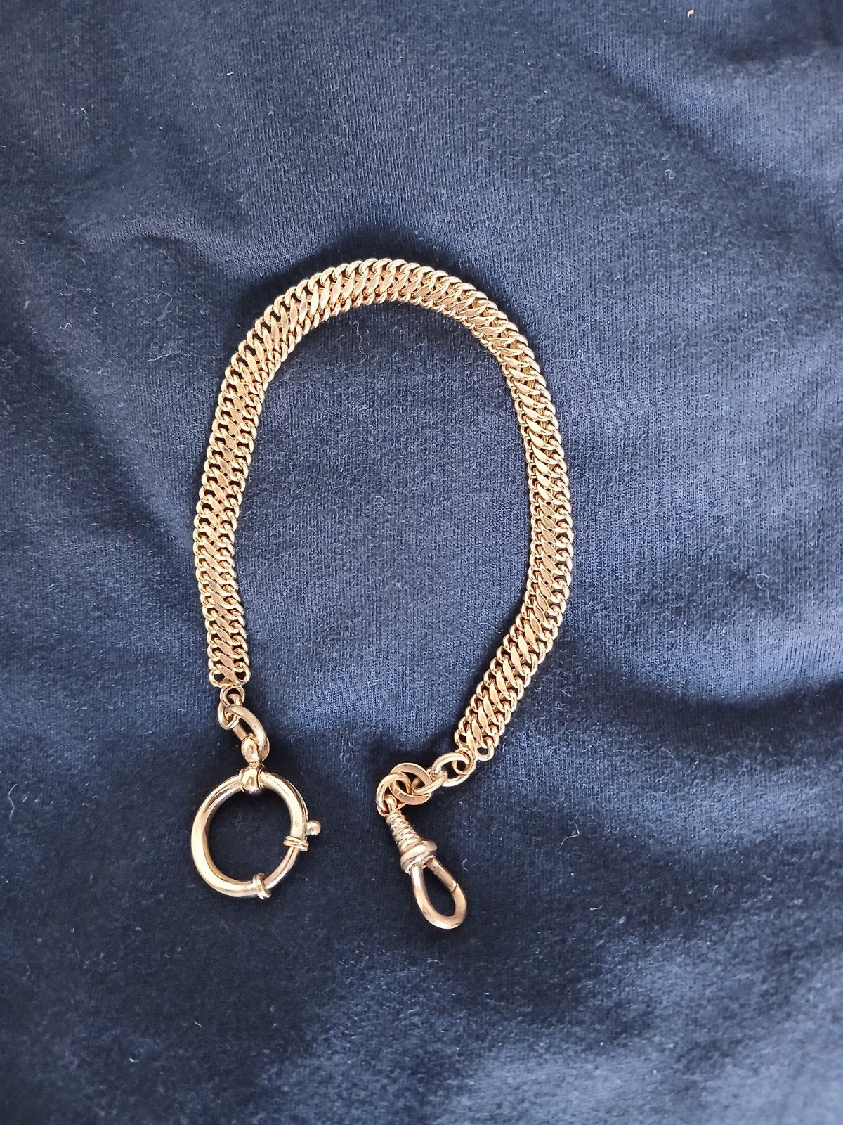 zakhorloge ketting 25cm, Ophalen, Goud, Overige materialen