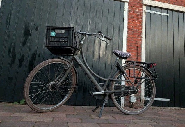 Azor transportfiets met 7 versnellingen en krat., Fietsen en Brommers, Terugtraprem, Ophalen, Overige merken, 53 tot 56 cm